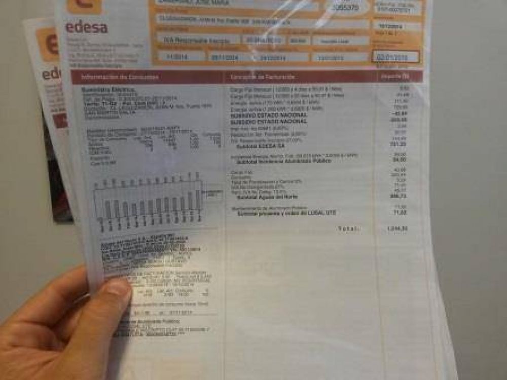 El 1� de enero las facturas de luz vuelven a tener el 19,4% de aumento