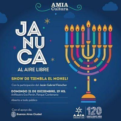 AMIA celebrará Jánuca este domingo en Parque Centenario