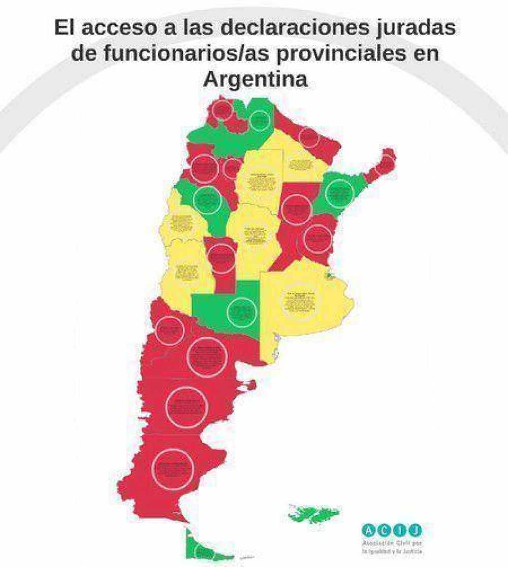  San Luis est� entre las provincias sin acceso p�blico a declaraciones juradas de funcionarios