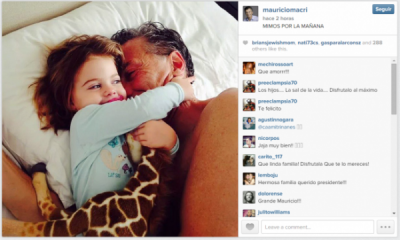 Mauricio Macri y su domingo tierno con Antonia