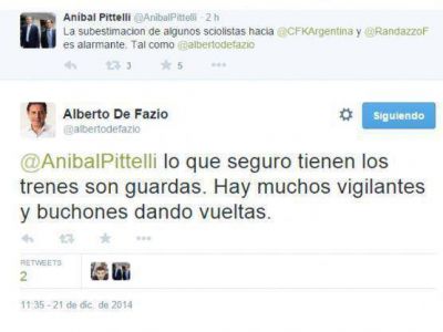 La pelea Scioli-Randazzo mediante los tweets de De Fazio y Pittelli para ver qui�n la tiene m�s larga