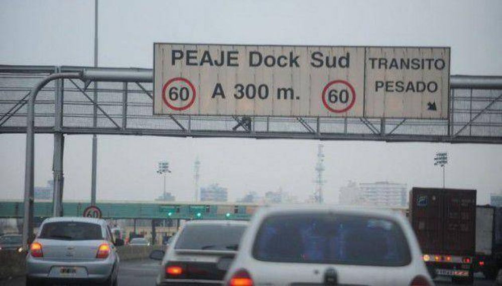 Eliminarn el peaje Dock Sud de la autopista Buenos Aires  La Plata