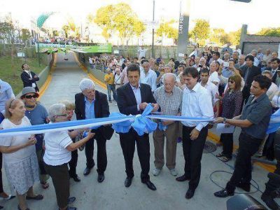 Massa y Andreotti inauguraron el t�nel de Chacabuco en San Fernando
