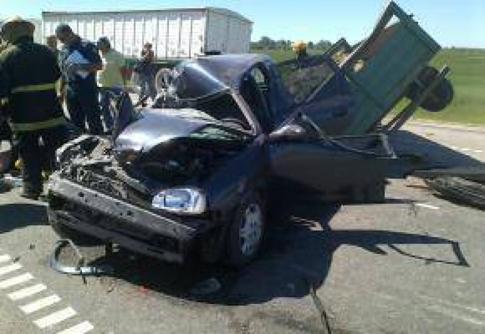 Dos personas trasladadas al hospital por un accidente en ruta 9