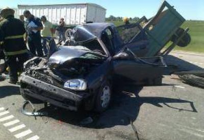 Dos personas trasladadas al hospital por un accidente en ruta 9