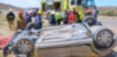 Conduc�a en estado de ebriedad, volc�, lo trasladan al hospital y luego lo detienen