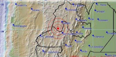 Ayer se produjo un nuevo sismo en Jujuy
