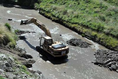 Est� en etapa final la obra del arroyo en el Parque Bicentenario