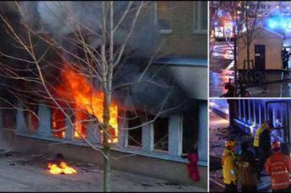 Cinco heridos en un incendio intencional de una mezquita en Suecia