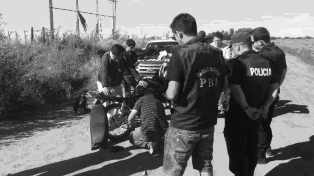 La droga viajaba en motocicleta