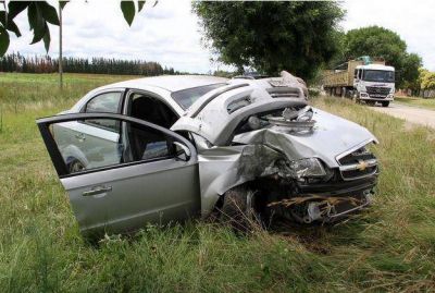 Ciudadano norteamericano protagoniz� violento accidente en el acceso a San Pedro