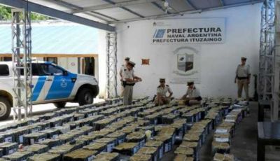 Secuestran 6.600 kilos de marihuana en un campo de Corrientes