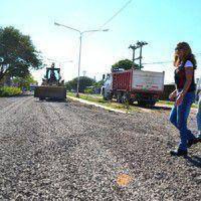 Resistencia: Casi 20 mil toneladas de ripio para mejorar calles en 2014