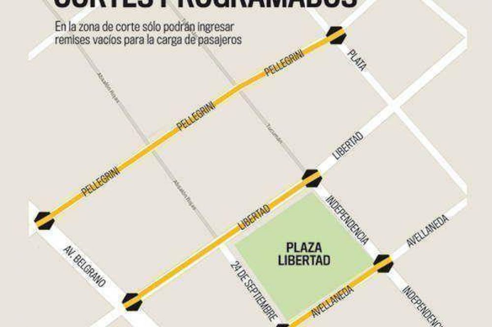 Desde ma�ana habr� cortes en las calles c�ntricas y cambios de horarios en algunos comercios