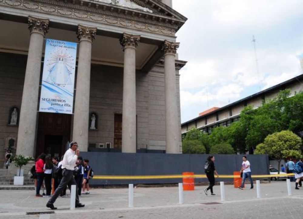  La obra en la Iglesia Catedral est� parada hace dos meses