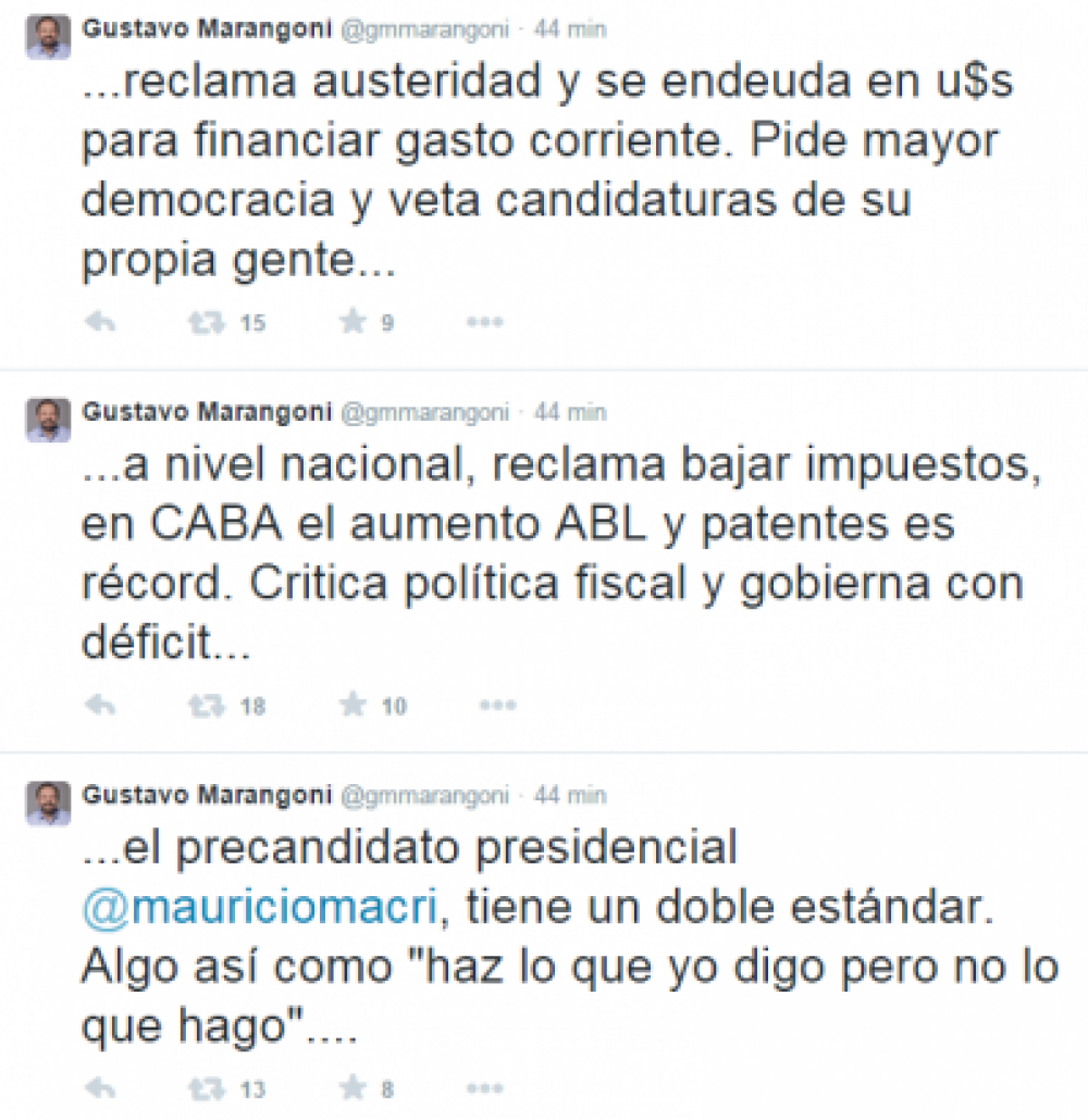 Duras cr�ticas del sciolismo al PRO
