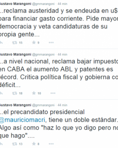 Duras cr�ticas del sciolismo al PRO
