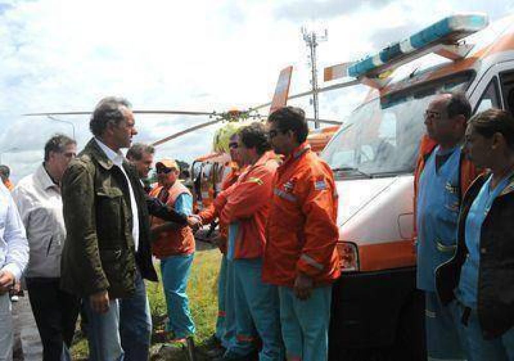 Scioli empez� el a�o en la ciudad y supervis� el Operativo Sol