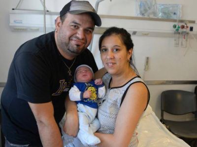 El primer rosarino del a�o naci� a las 0.50 en la Martin
