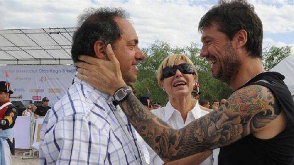 En su primera aparici�n del a�o electoral, Scioli se muestra con Tinelli