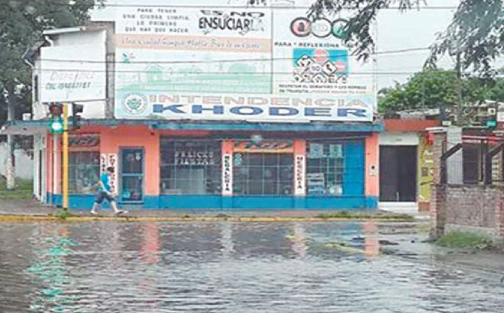 El 2015 lleg� con un temporal que provoc� inundaciones