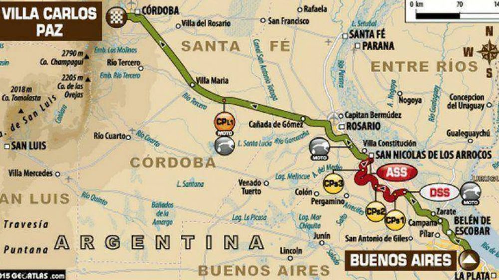 Dakar, d�a 1: de Buenos Aires a C�rdoba a alta velocidad