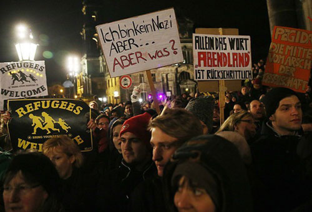 Musulmanes turco-alemanes protestan en contra el racismo y la islamofobia