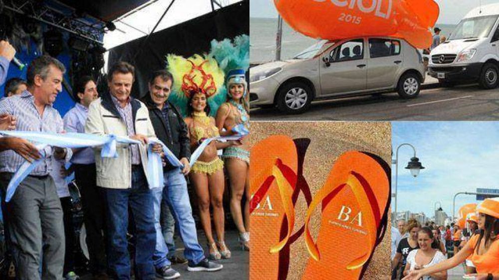 Inauguraron el parador de Urribarri entre la ola naranja de Scioli