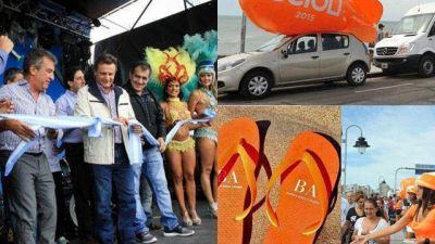 Inauguraron el parador de Urribarri entre la ola naranja de Scioli