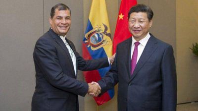 Correa aterriz� en China para dar inicio a su visita de Estado