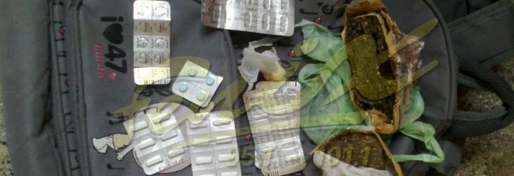 Buscaban elementos robados y encontraron una mochila con droga