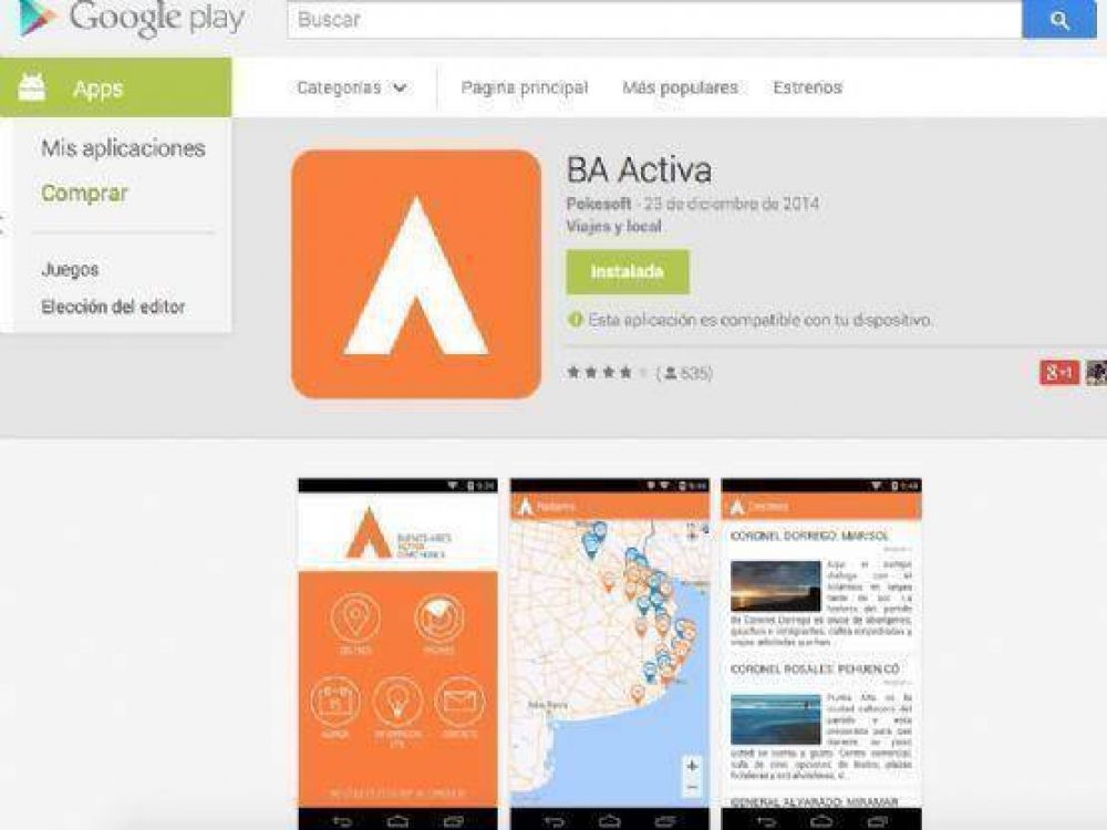 La provincia lanz� nueva aplicaci�n para turistas