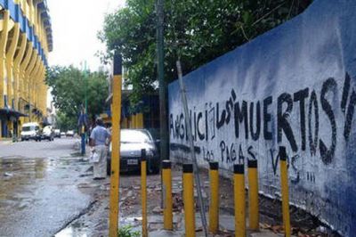 Dura interna en la barra de Boca: 