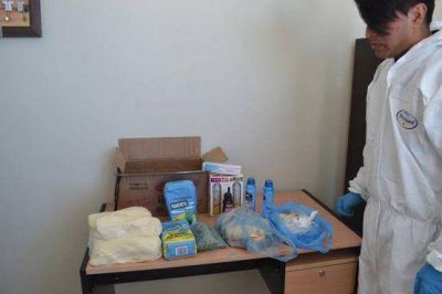 Decomiso de encomienda con alimentos en mal estado