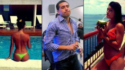 Juan Rom�n Riquelme en el fr�o patag�nico: �por esta mujer viaj� a Chubut?