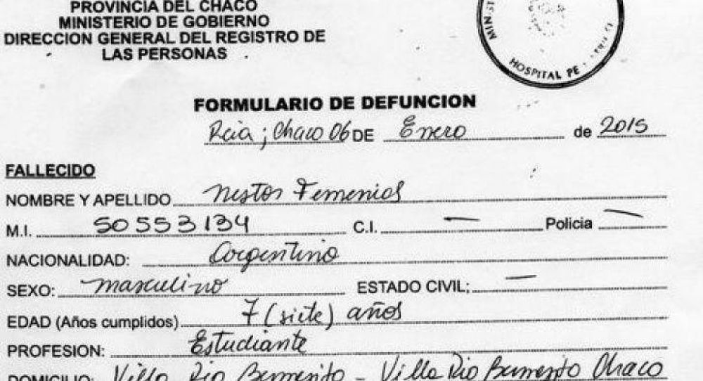 La muerte del ni�o qom: Bacileff calla pero el entorno de Capitanich lo culpa