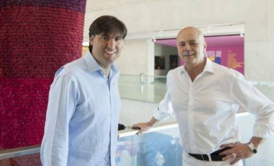 Jorge Telerman y Diego Bossio en el Museo Mar