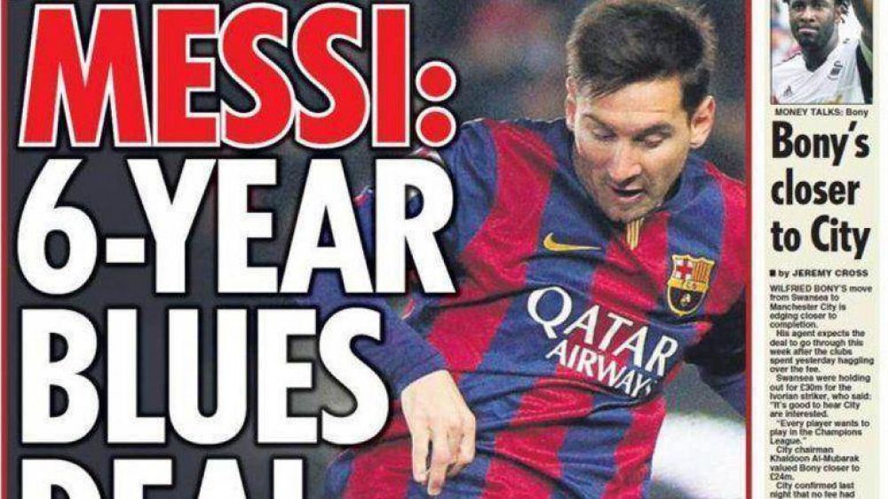 En Inglaterra dan por hecho que Messi jugar� en Chelsea