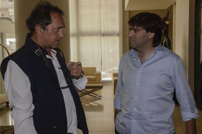 Sugestivos elogios mutuos entre Scioli y Bossio le ponen picante a la sucesi�n en la Provincia
