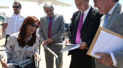 Cristina recibe a Alak, An�bal F. y Dom�nguez en Olivos