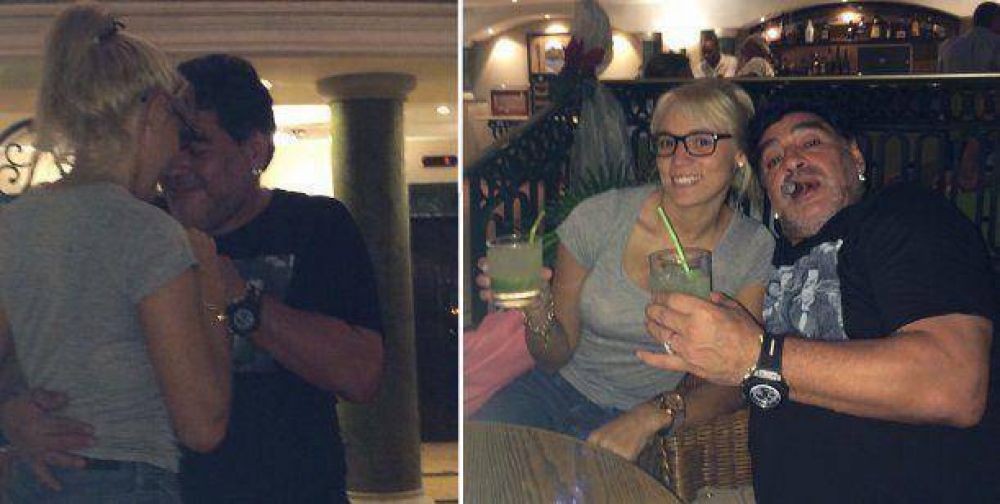 Maradona y Roc�o Oliva en Cuba: las fotos del amor y la visita a Fidel Castro