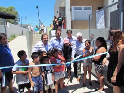 Luis Andreotti y Sergio Massa inauguraron el Polideportivo N�5 de San Fernando 
