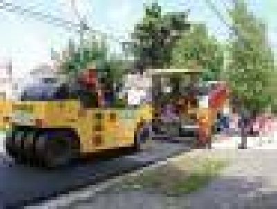 Avanza la repavimentaci�n de la calle Neyer, en Beccar