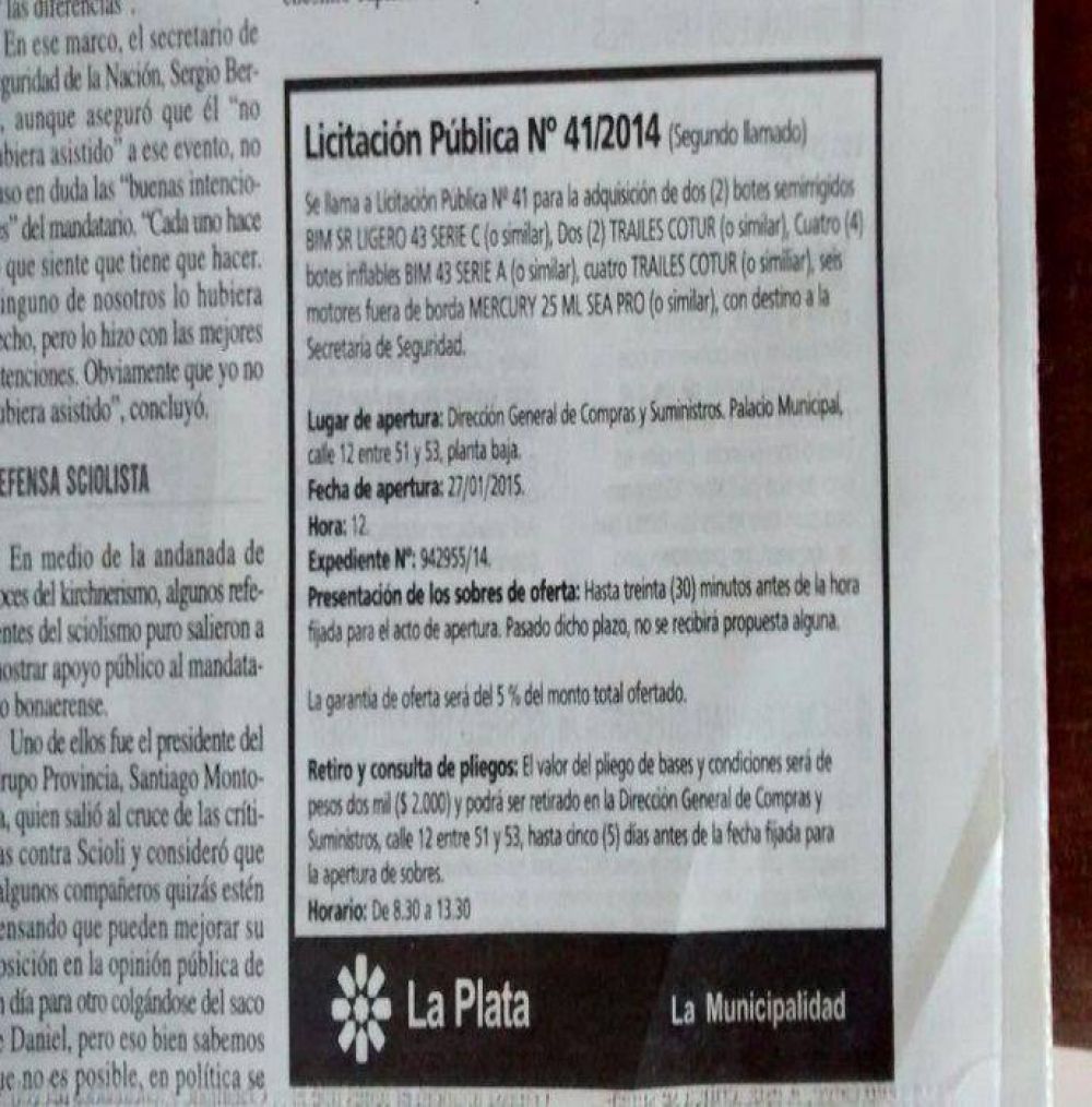 Inundaci�n: Publican un comunicado 