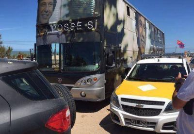 Incidente en Pinamar: quisieron llevarse un micro de Posse