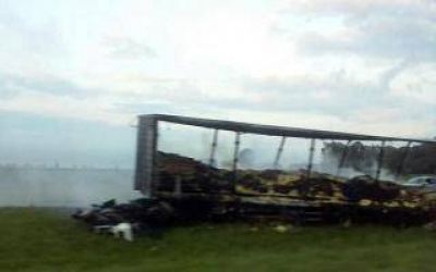 Choque y demoras en Ruta 9 altura Ramallo