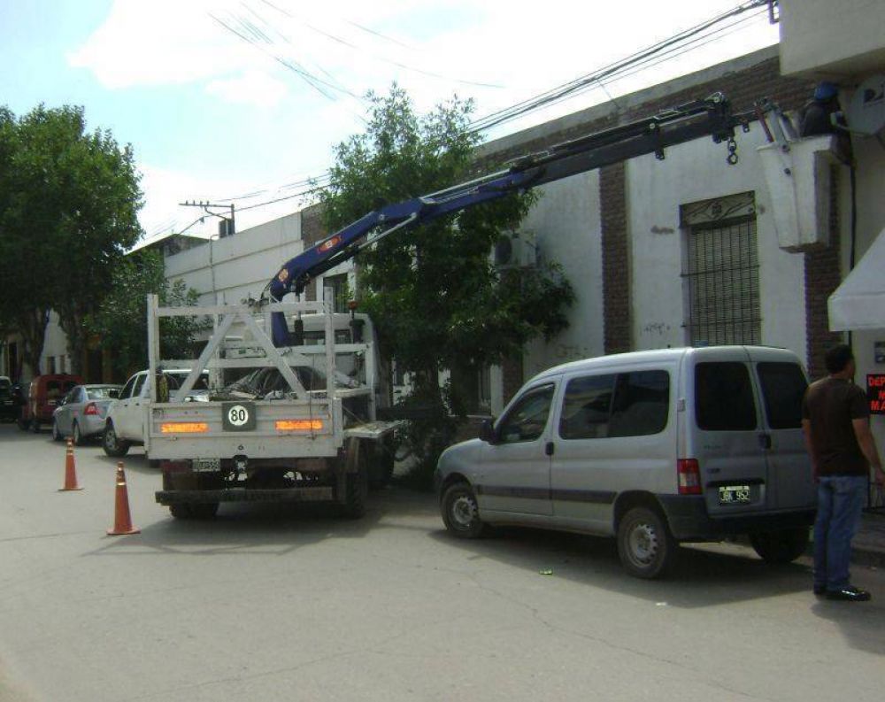 Envainado. Cableado en pleno centro