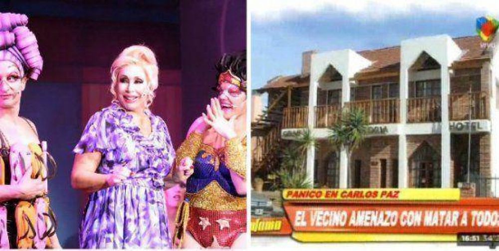 Noche de terror en Villa Carlos Paz: hombre armado amenaz� al elenco de Moria Cas�n
