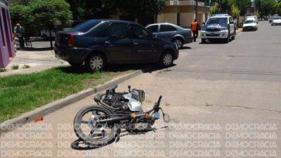 Dos heridos en un triple choque en la zona c�ntrica