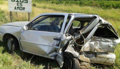 Siete heridos en choque en el cruce de rutas 72 y 73